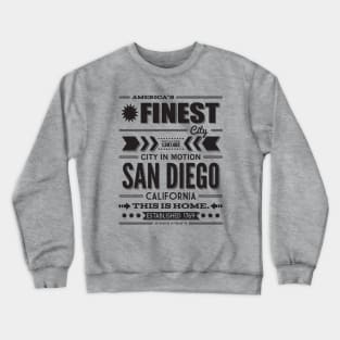 San Diego Typography Crewneck Sweatshirt